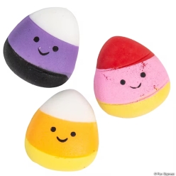 Halloween Candy Corn Character Squishies-12Pk