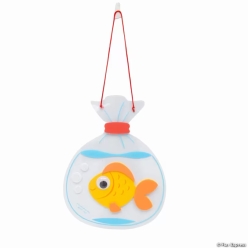 Carnival Goldfish in Bag Sign Craft Kit-12Pk