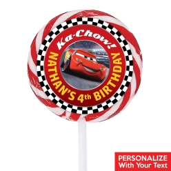 Disney Cars PERSONALIZED Lollipops - 12 Pk