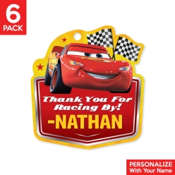 Disney Cars PERSONALIZED Thank You Tags - 6 Pk