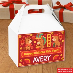 Chinese New Year Horse Large Personalized Gable Box