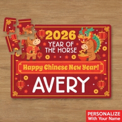 Personalized 30pc Chinese New Year Puzzle w/ Name