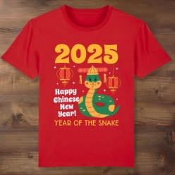 55% OFF: Chinese New Year Snake Red T-Shirt