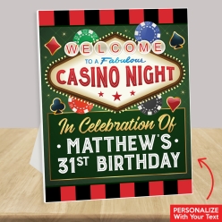 Casino Personalized Birthday 14