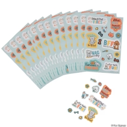Cat & Dog Pawsitive Sticker Sheets-24Pk
