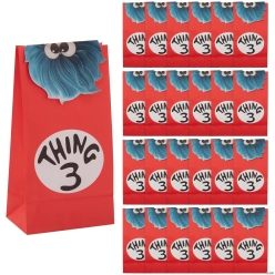 The Cat in the Hat Thing 3 Treat Bags-24Pk