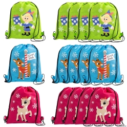 Rudolph the Red- osed Reindeer Backpacks-12Pk