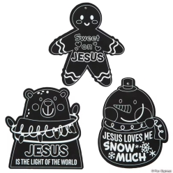 Religious Character Scratch 'N Reveal Ornaments Craft-24Pk