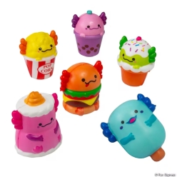 Axolotl Food & Drink Character Squishies-12Pk