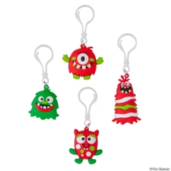 Christmas Monster Mayhem Glow-in-the-Dark Backpack Clip-12Pk