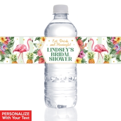 Chic Aloha PERSONALIZED VINYL Bottle Labels - 10 PK
