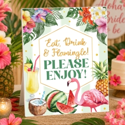 Chic Aloha Bridal Shower Food & Drink Station 14