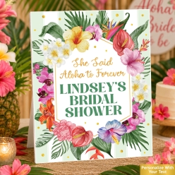 Chic Aloha Personalized Bridal Shower 14