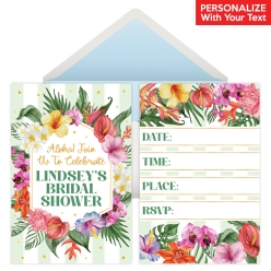 Chic Aloha PERSONALIZED Invitations - 8 Pk