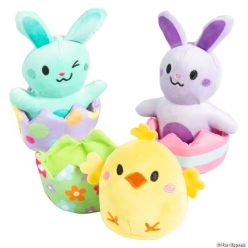 Easter Plush Bunny & Chick Plush Characters-6Pk
