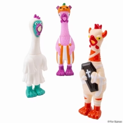 Halloween Costume Rubber Chicken Characters-6Pk