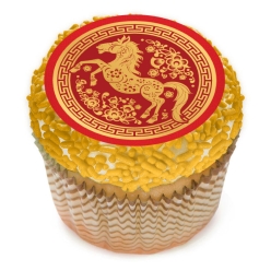 Chinese New Year Cupcake Icing Toppers 12pk