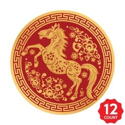 Year of the Horse Favour/Envelope Stickers 12pk