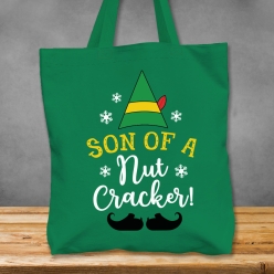 Premium XL Elf Movie Nutcracker Green Tote