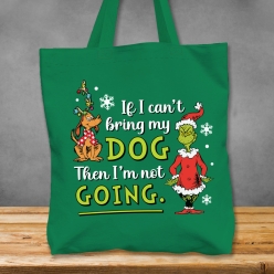 Premium XL Grinch Dog Green Tote Bag