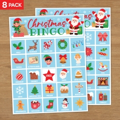 Christmas Bingo Party Game for 8