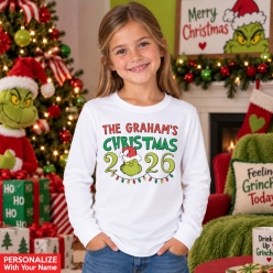 The Grinch Family Personalized Long Sleeve Shirt