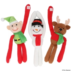 Long Arm Classic Stuffed Christmas Characters-9Pk