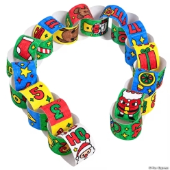 Fuzzy Christmas Countdown CYO Paper Chain Set-2Pk
