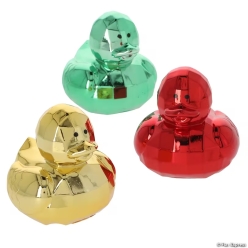 Christmas Festive Disco Ball Rubber Ducks-12Pk