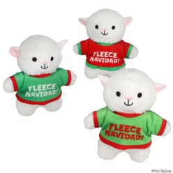 Christmas Plush Sheet in Fleece Navidad Sweaters-9Pk