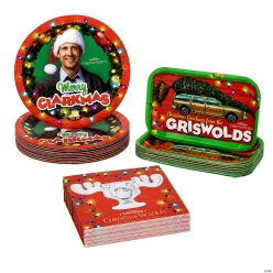 Christmas Vacation Merry Clarkmas Tableware Set for 24 Guests