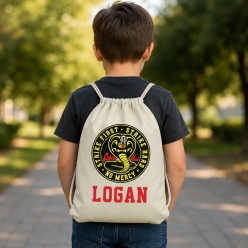 Cobra Kai PERSONALIZED Drawstring Backpack