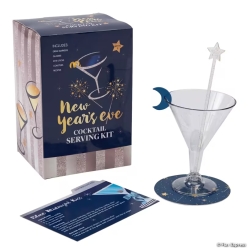 Celestial New Year's Eve Cocktail Serving Kit for 6 Guests
