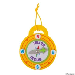 Rainforest VBS Follow Jesus Compass Foam Craft Kit-12Pk