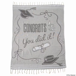 Graduation Congrats You Did It Throw Blanket