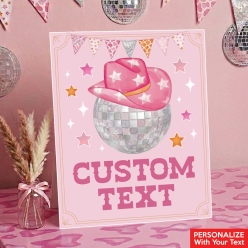 Disco Cowgirl Custom Text 14