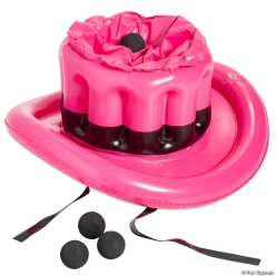 Disco Cowgirl Inflatable Hat Ball Toss Game