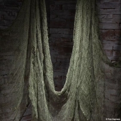 Tattered Green Creepy Cloth 12 Foot Decoration