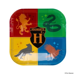 Harry Potter Square Dessert Plates - 8 PK