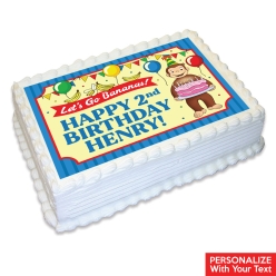 Curious George Personalized Edible Icing