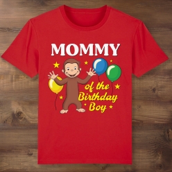Curious George Mommy Red T-shirt