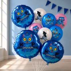*K-Pop Demon Hunters Derpy 9 Pc Balloon Bouquet