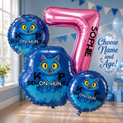 *K-Pop Demon Hunters Derpy Personalized Balloon Bouquet