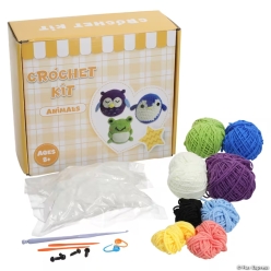 Animal Beginner Crochet Yarn Craft Kit