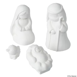 Simple Blessings DIY Ceramic Figures-4Pk