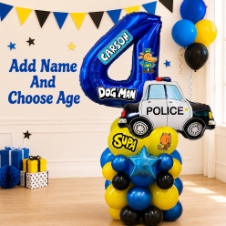 Dog Man PERSONALIZED Airfill Balloon Column Kit