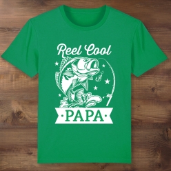 Reel Cool Papa Green T-shirt- Choose Size