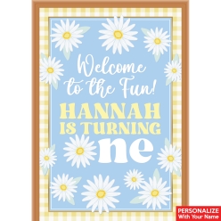 Daisy 1st Birthday PERSONALIZED Vinyl Doorsign