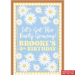 Daisy Birthday PERSONALIZED Vinyl Doorsign