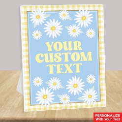 50% OFF: Daisy Custom Text 14